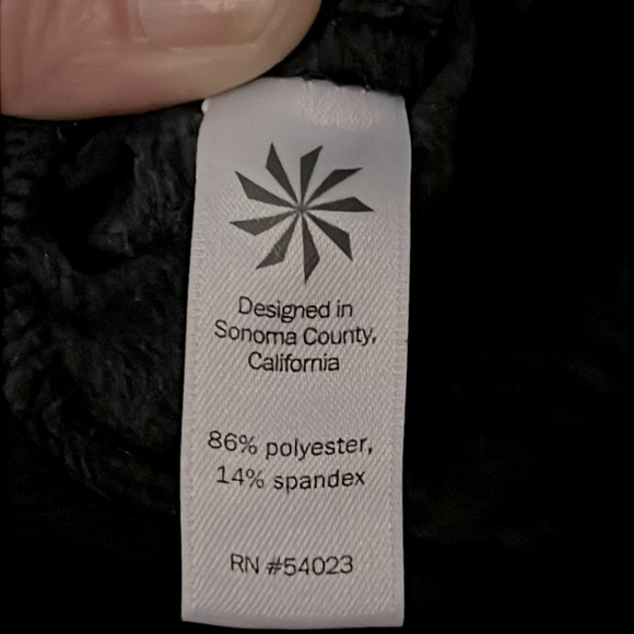 ATHLETA 🏃‍♀️ CHARCOAL GRAY/BLACK ZIPPER POCKETS/LEGS SWEATPANTS JOGGERS Women XL - Picture 5 of 5